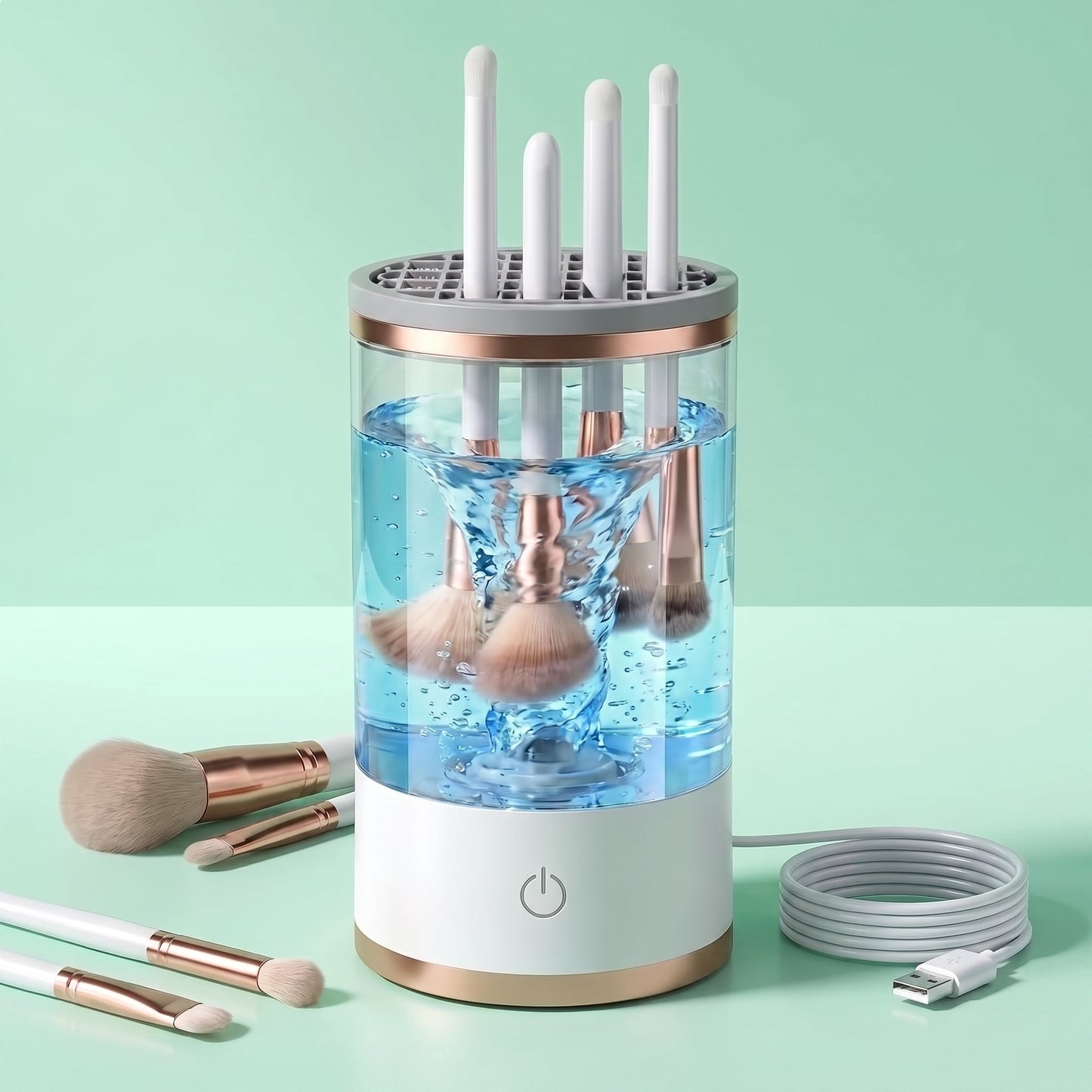 Limpiador Eléctrico de Brochas de Maquillaje